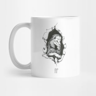 Lion attack Mug